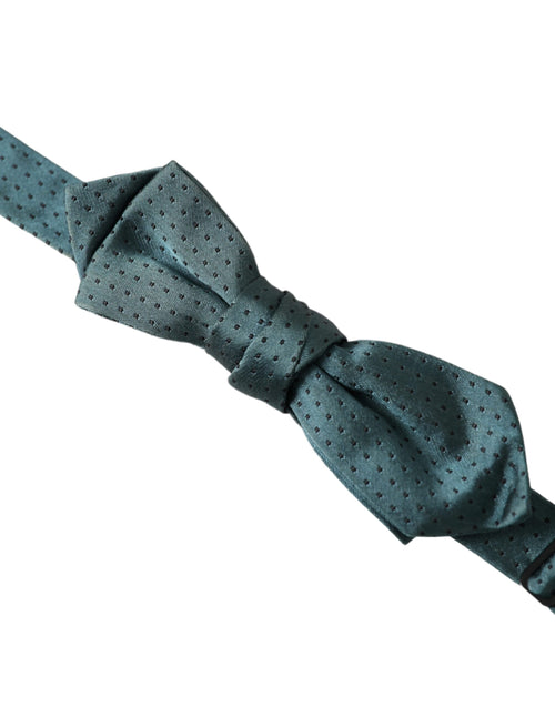 Dolce & Gabbana Green Silk Fantasy Adjustable Neck Men Papillon Bow Tie - ClickThatClicks 