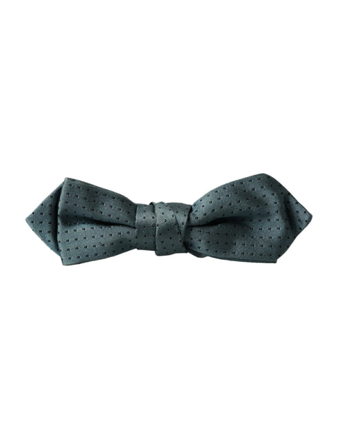 Dolce & Gabbana Green Silk Fantasy Adjustable Neck Men Papillon Bow Tie - ClickThatClicks 