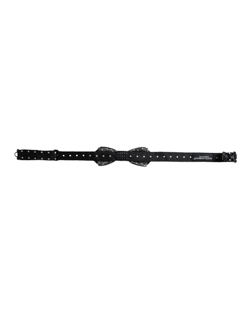 Dolce & Gabbana Black Silk Polka Dot Adjustable Neck Men Papillon Bow Tie - ClickThatClicks 