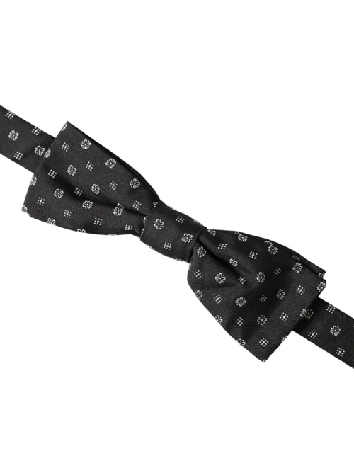 Dolce & Gabbana Black Silk Fantasy Adjustable Neck Men Papillon Bow Tie - ClickThatClicks 