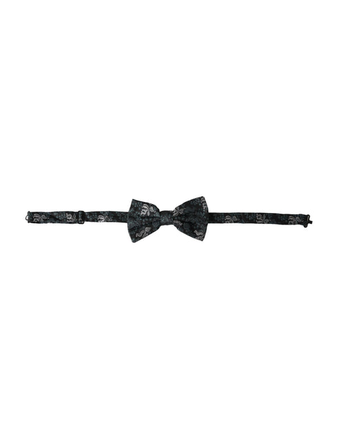 Dolce & Gabbana Multicolor Fantasy Floral Silk Adjustable Neck Men Bow Tie - ClickThatClicks 
