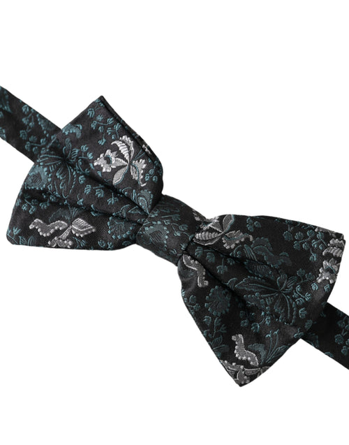 Dolce & Gabbana Multicolor Fantasy Floral Silk Adjustable Neck Men Bow Tie - ClickThatClicks 