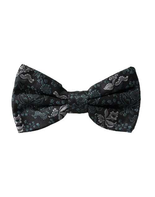 Dolce & Gabbana Multicolor Fantasy Floral Silk Adjustable Neck Men Bow Tie - ClickThatClicks 