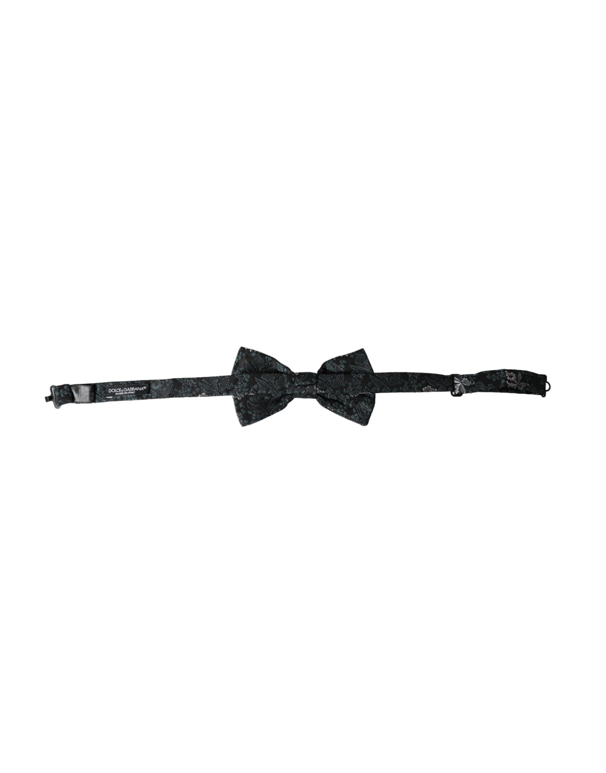 Dolce & Gabbana Multicolor Fantasy Floral Silk Adjustable Neck Men Bow Tie - ClickThatClicks 