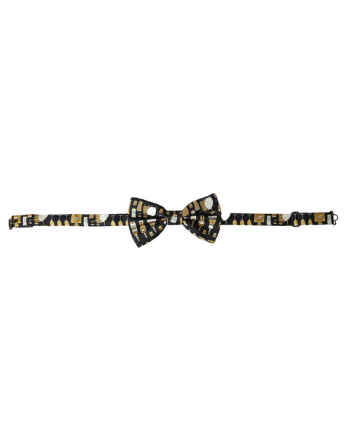 Dolce & Gabbana Black Silk Cocktail Adjustable Neck Men Bow Tie - ClickThatClicks 