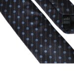 Dolce & Gabbana Black Blue Polka Dot Silk Adjustable Men Tie - ClickThatClicks 