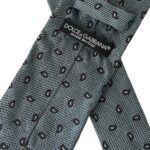 Dolce & Gabbana Green 100% Silk Patterned Adjustable Men Tie - ClickThatClicks 