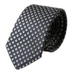 Dolce & Gabbana Black 100% Silk Patterned Adjustable Men Tie - ClickThatClicks 