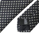 Dolce & Gabbana Black 100% Silk Patterned Adjustable Men Tie - ClickThatClicks 