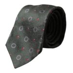 Dolce & Gabbana Dark Gray 100% Silk Fantasy Adjustable Men Tie - ClickThatClicks 