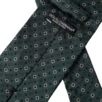 Dolce & Gabbana Green Silk Branded Logo Adjustable Men Tie - ClickThatClicks 