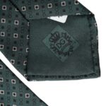 Dolce & Gabbana Green Silk Branded Logo Adjustable Men Tie - ClickThatClicks 