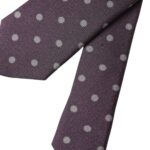 Dolce & Gabbana Purple 100% Silk Polka Dot Adjustable Men Tie - ClickThatClicks 