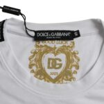 Dolce & Gabbana White Cotton Roundneck Short Sleeve T-shirt - ClickThatClicks 