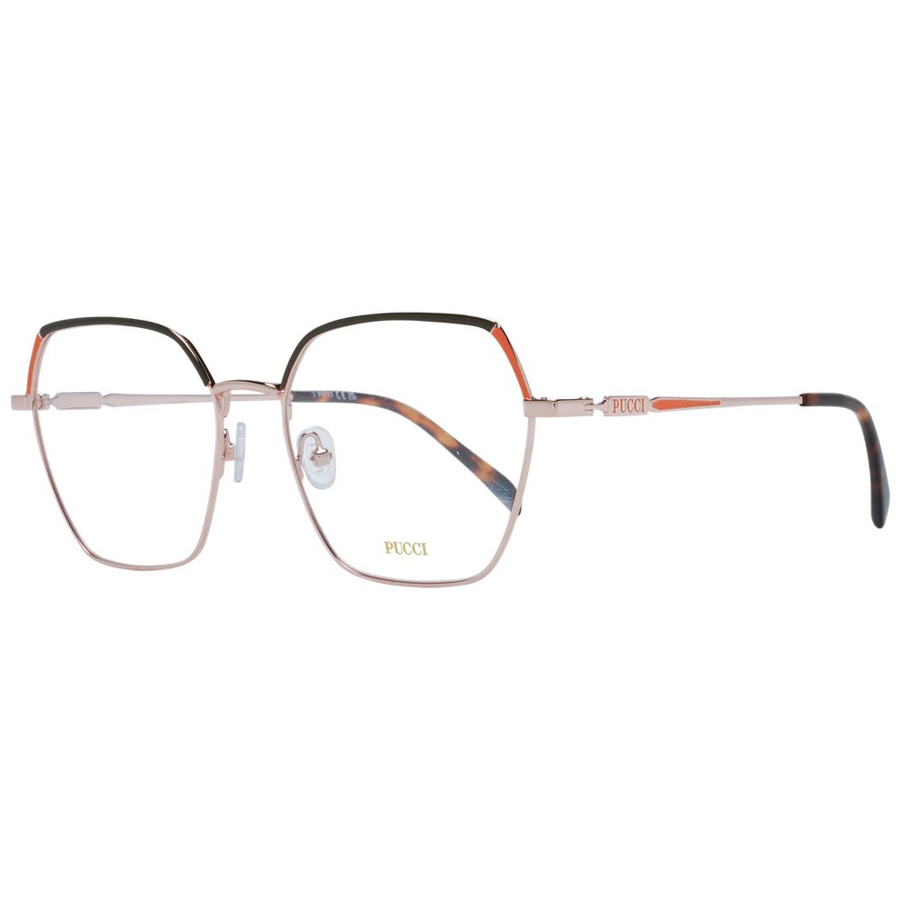 Emilio Pucci Rose Gold Metal Glasses (Frames) - ClickThatClicks 