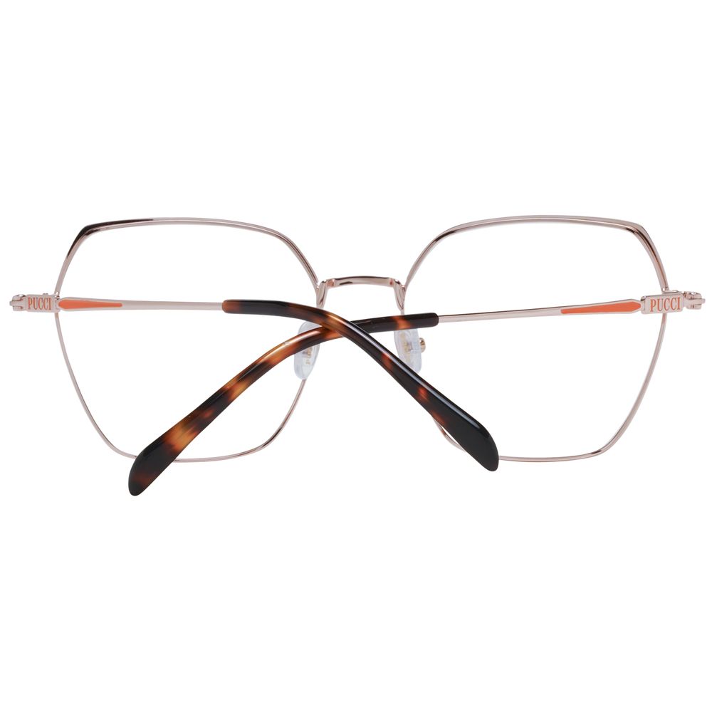 Emilio Pucci Rose Gold Metal Glasses (Frames) - ClickThatClicks 