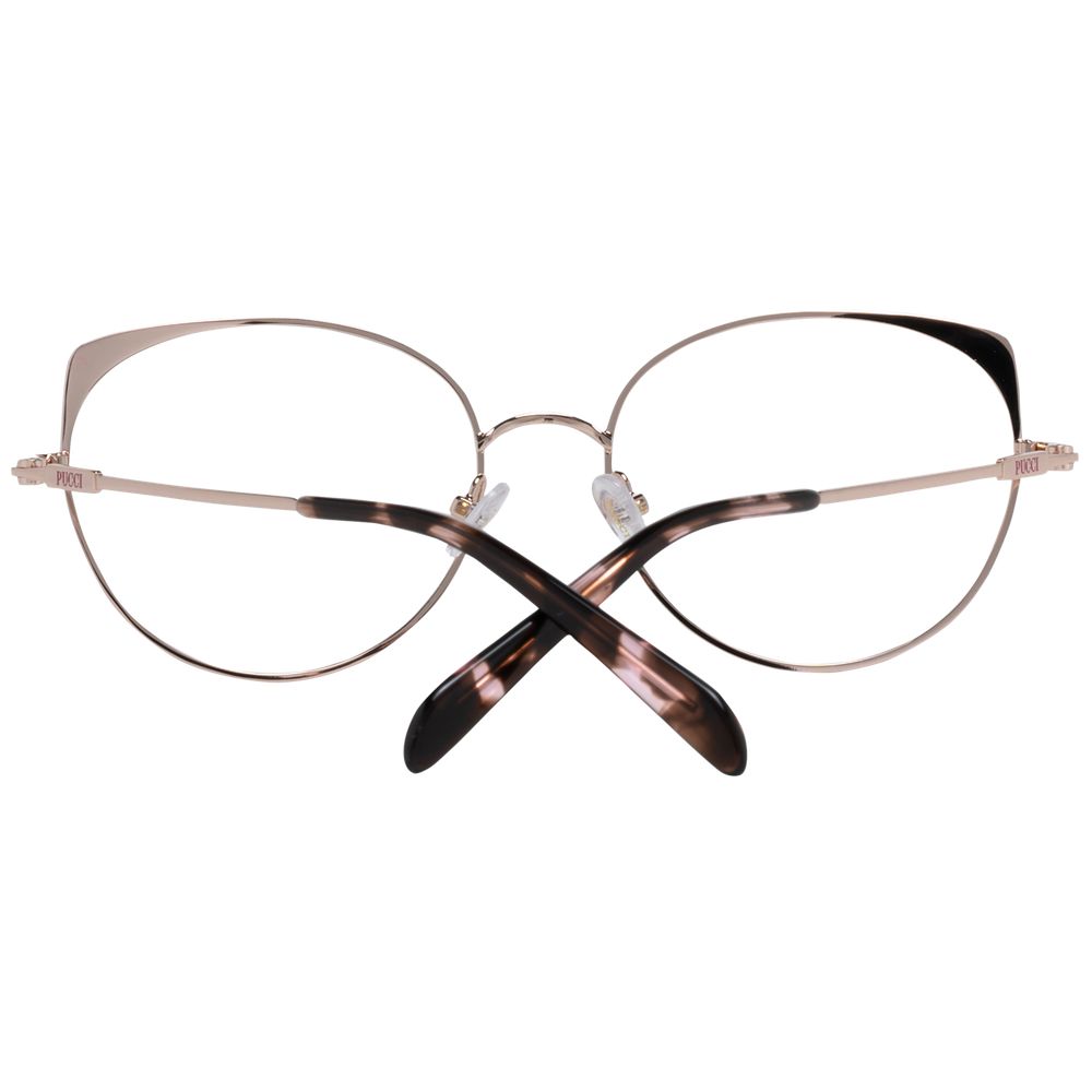 Emilio Pucci Rose Gold Metal Glasses (Frames) - ClickThatClicks 
