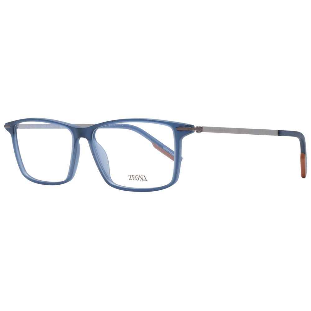Ermenegildo Zegna Blue Plastic Glasses (Frames) - ClickThatClicks 