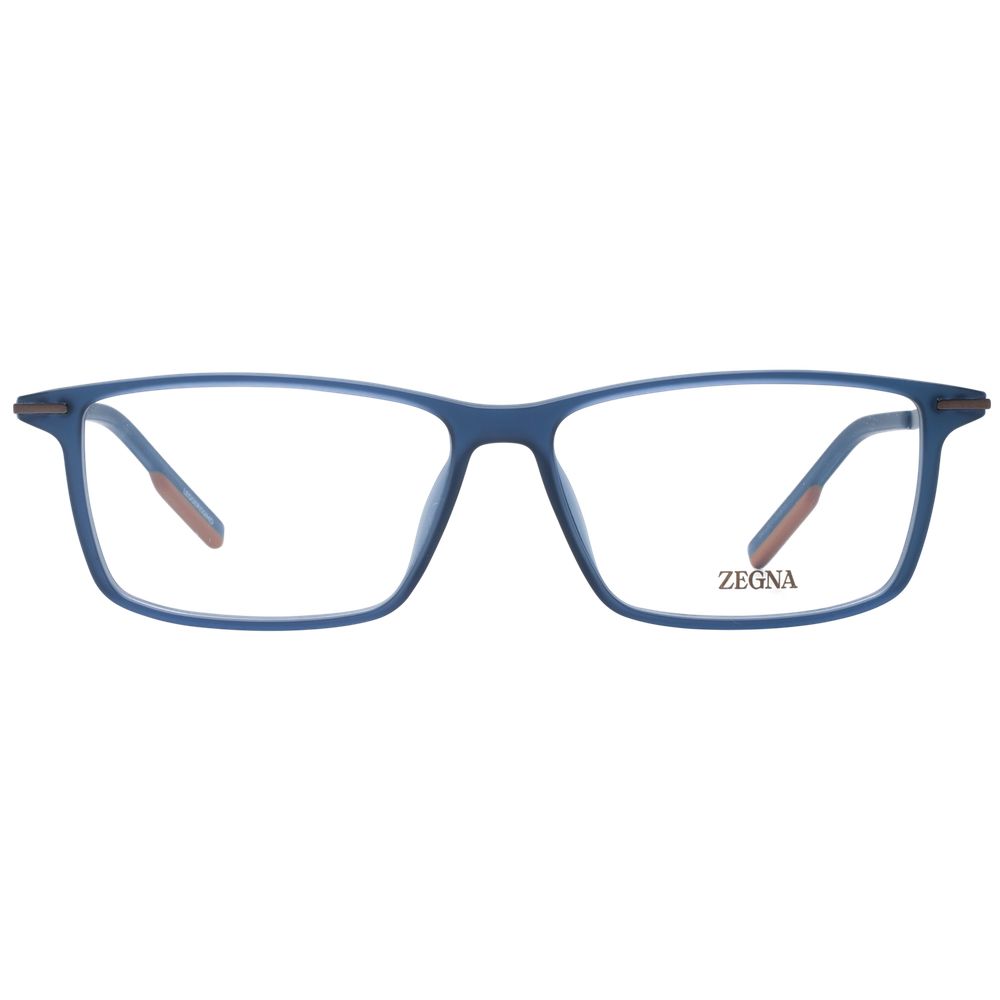 Ermenegildo Zegna Blue Plastic Glasses (Frames) - ClickThatClicks 