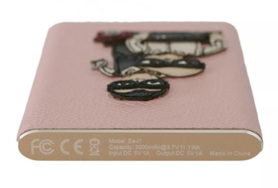 Dolce & Gabbana Charger USB Pink Leather #DGFAMILY Power Bank - ClickThatClicks 