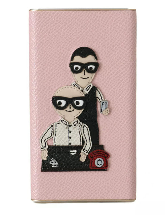 Dolce & Gabbana Charger USB Pink Leather #DGFAMILY Power Bank - ClickThatClicks 