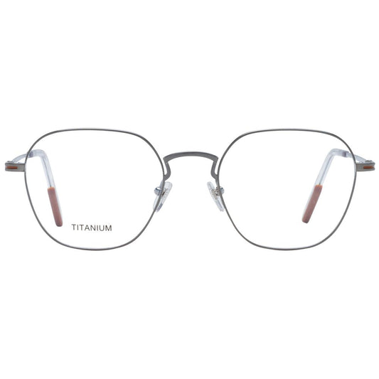 Ermenegildo Zegna Gray Titanium Glasses (Frames) - ClickThatClicks 