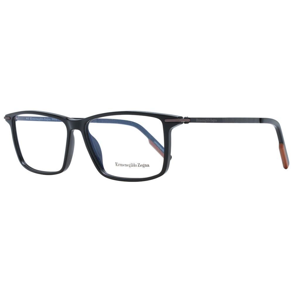 Ermenegildo Zegna Black Plastic Glasses (Frames) - ClickThatClicks 