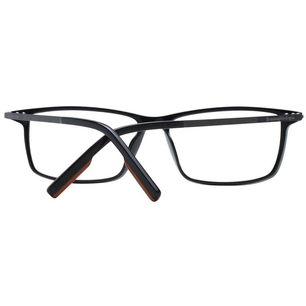 Ermenegildo Zegna Black Plastic Glasses (Frames) - ClickThatClicks 