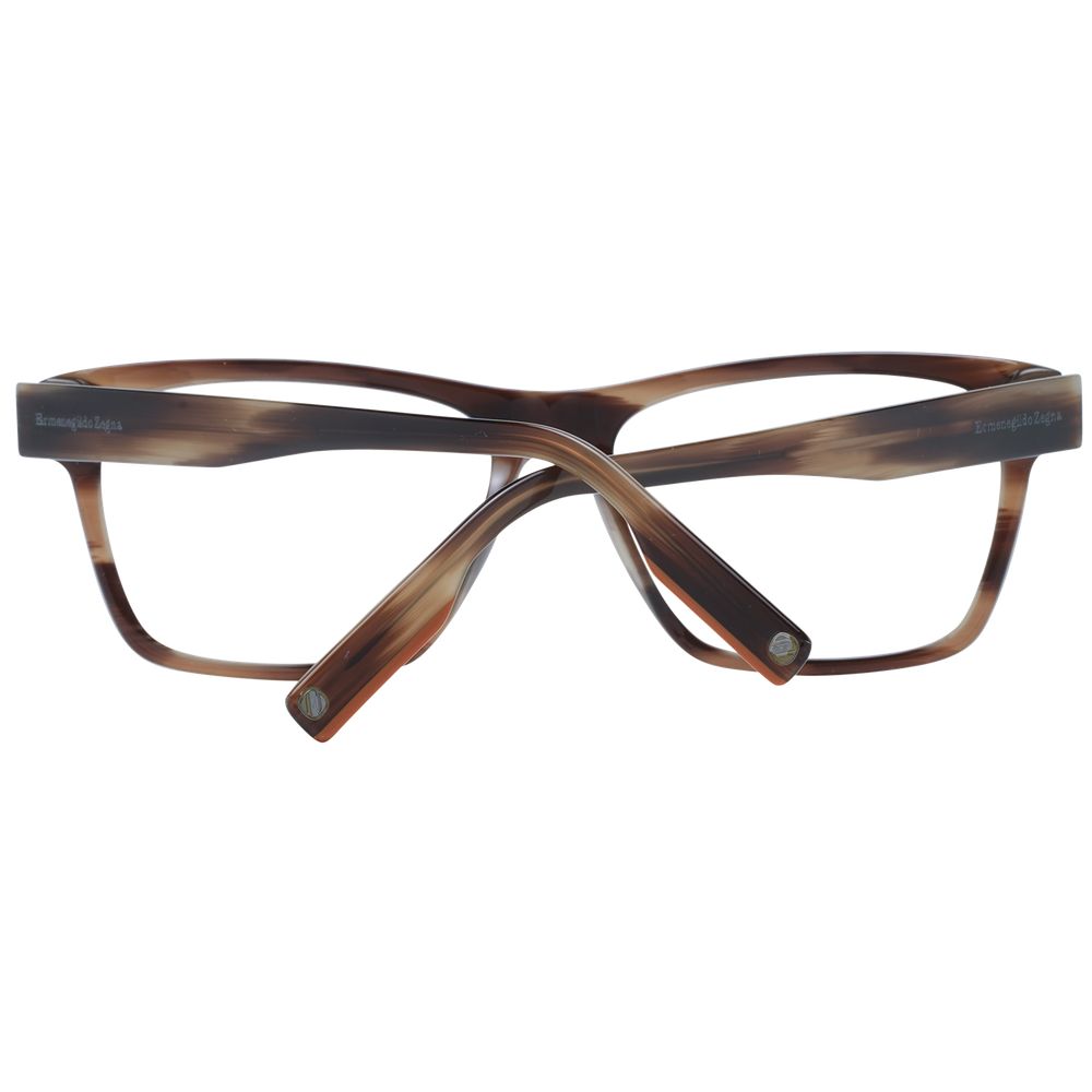 Ermenegildo Zegna Brown Plastic Glasses (Frames) - ClickThatClicks 