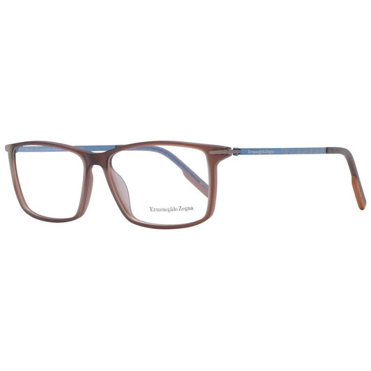 Ermenegildo Zegna Brown Plastic Glasses (Frames) - ClickThatClicks 