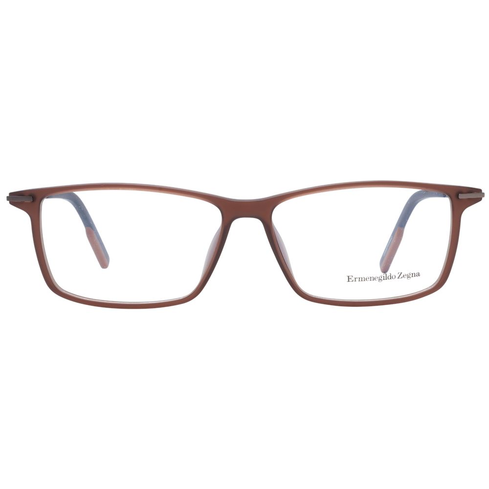 Ermenegildo Zegna Brown Plastic Glasses (Frames) - ClickThatClicks 