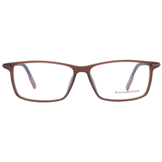 Ermenegildo Zegna Brown Plastic Glasses (Frames) - ClickThatClicks 