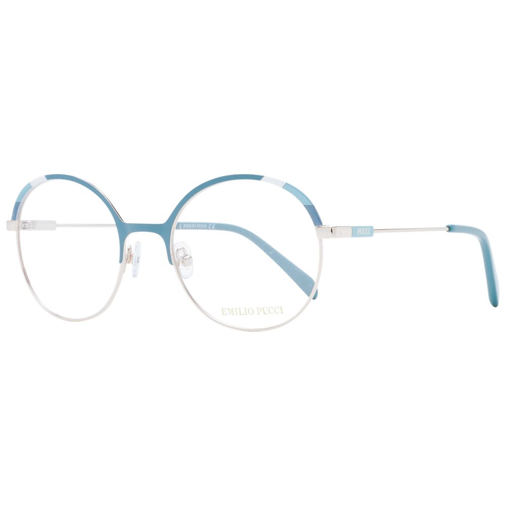 Emilio Pucci Turquoise Metal Glasses (Frames) - ClickThatClicks 