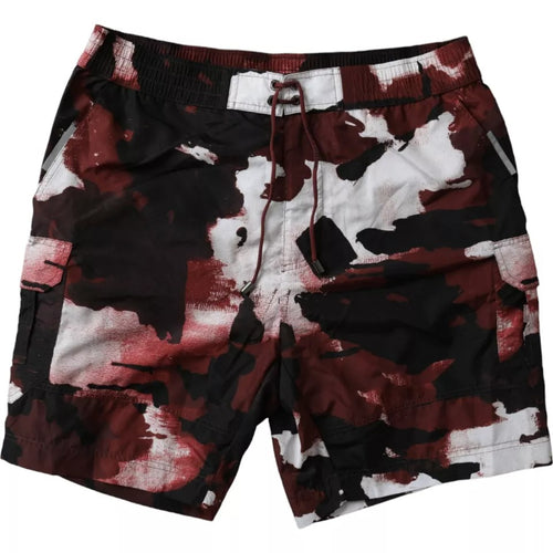 Dolce & Gabbana Multicolor Camouflage DG Logo Beachwear Shorts Swimwear - ClickThatClicks 