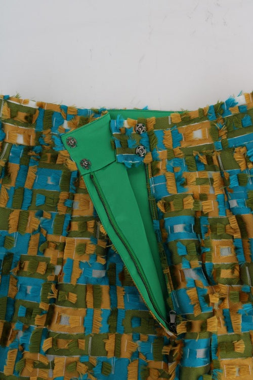Dolce & Gabbana Multicolor Jacquard Straight Pencil Skirt - ClickThatClicks 