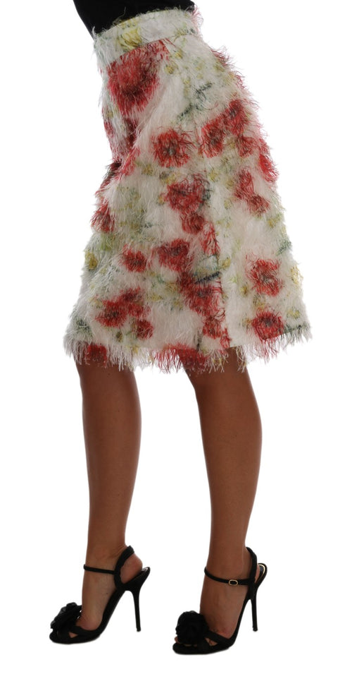 Dolce & Gabbana Floral Patterned Pencil Straight Skirt - ClickThatClicks 