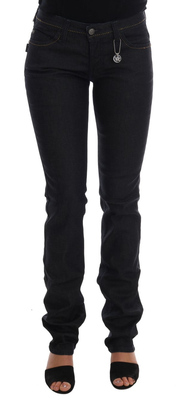 Costume National Blue Cotton Stretch Slim Fit Jeans - ClickThatClicks 