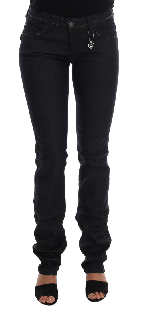 Costume National Blue Cotton Stretch Slim Fit Jeans - ClickThatClicks 