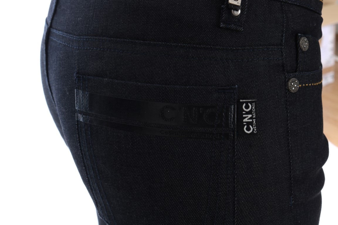 Costume National Blue Cotton Stretch Slim Fit Jeans - ClickThatClicks 