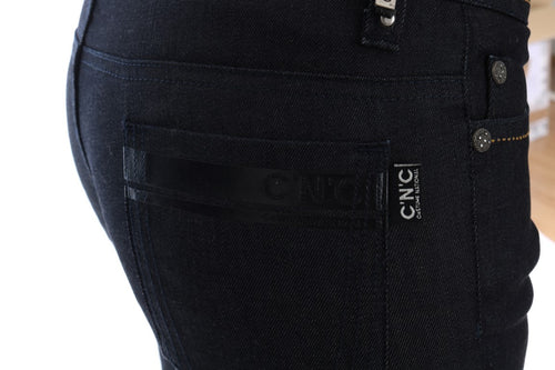 Costume National Blue Cotton Stretch Slim Fit Jeans - ClickThatClicks 