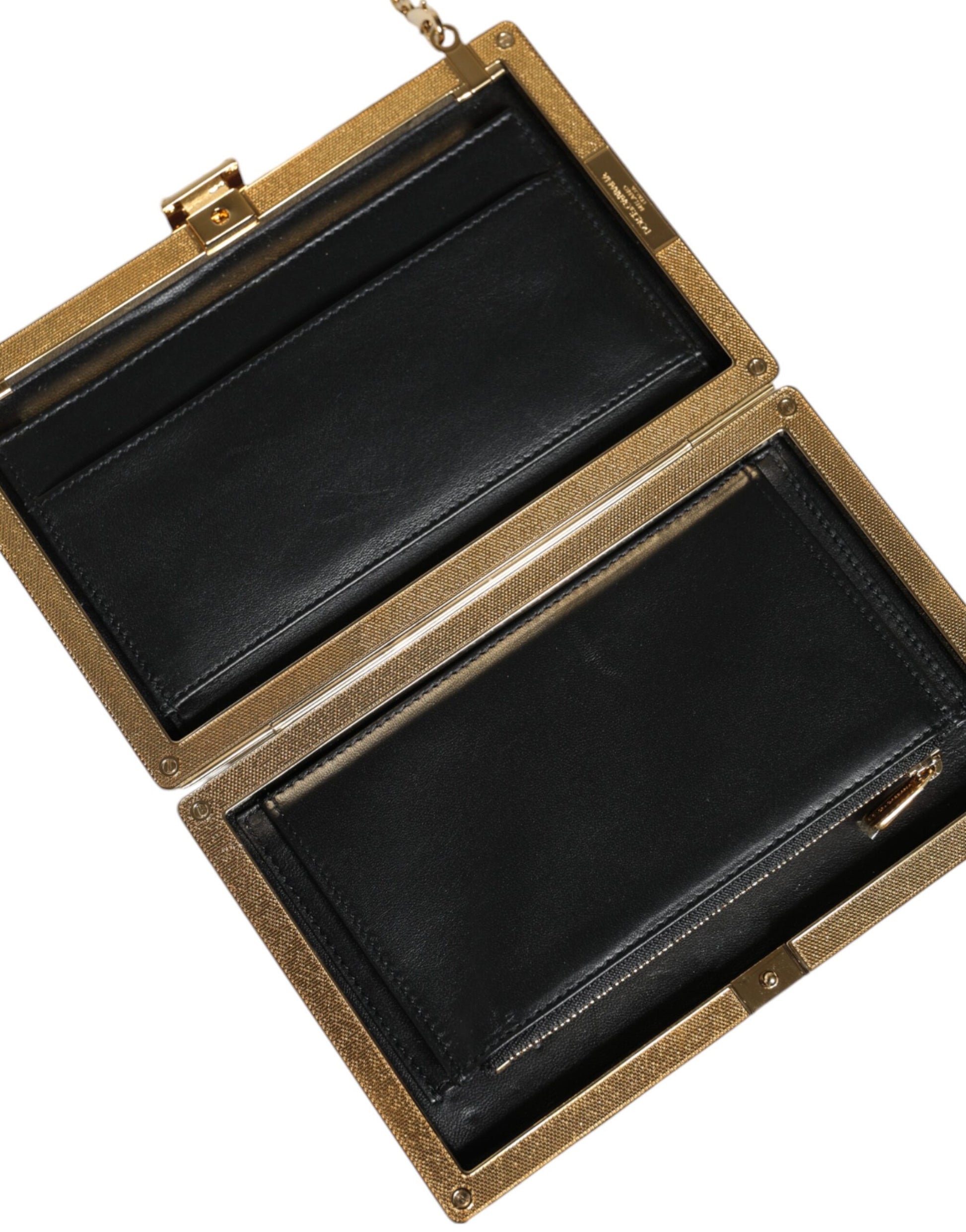 Dolce & Gabbana Maroon Leather Clutch Evening Crossbody Bag - ClickThatClicks 