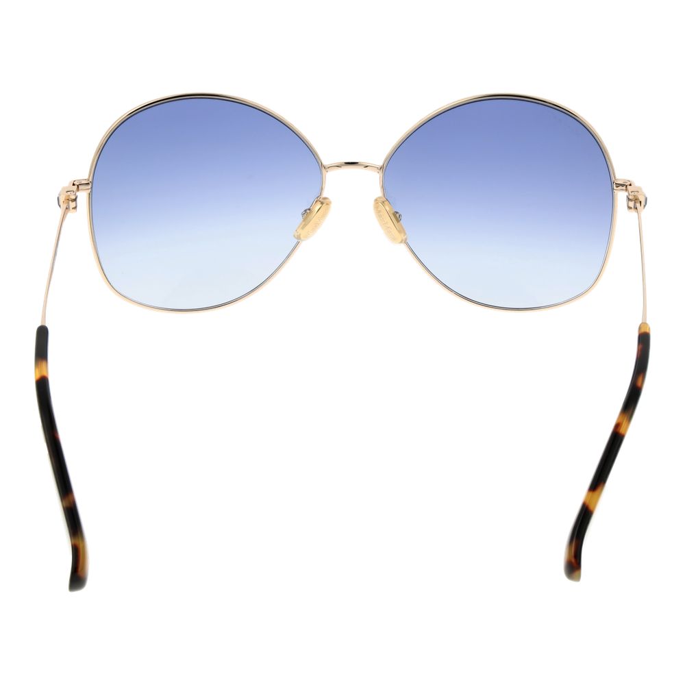 Max Mara Gold Metal Sunglasses - ClickThatClicks 