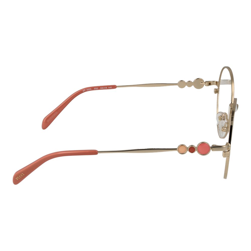 Emilio Pucci Gold Metal Glasses (Frames) - ClickThatClicks 