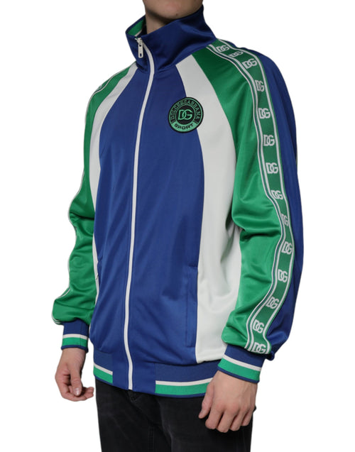 Dolce & Gabbana Multicolor Polyester Full Zip Bomber Jacket - ClickThatClicks 