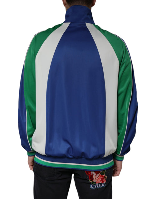 Dolce & Gabbana Multicolor Polyester Full Zip Bomber Jacket - ClickThatClicks 