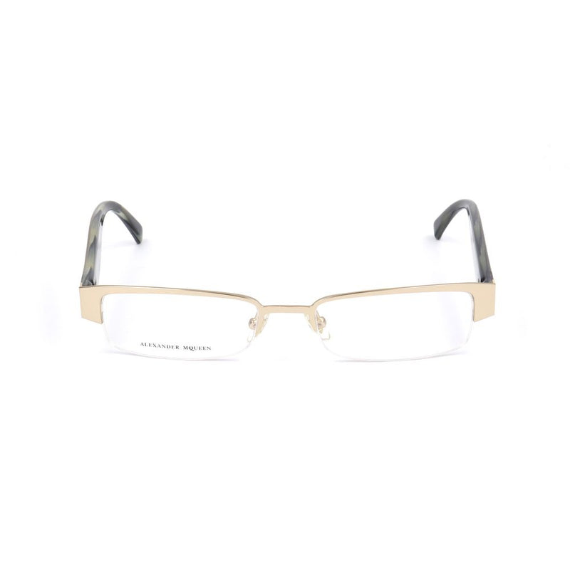 Alexander McQueen Gold Metal Glasses (Frames)