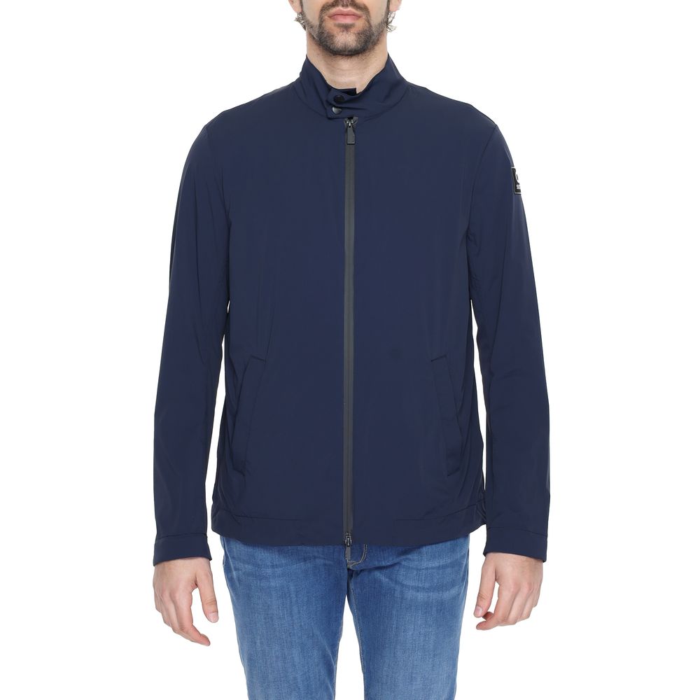 Suns Blue Nylon Full-Length Jacket - ClickThatClicks 