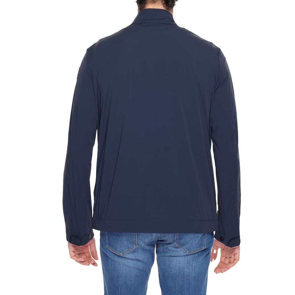 Suns Blue Nylon Full-Length Jacket - ClickThatClicks 