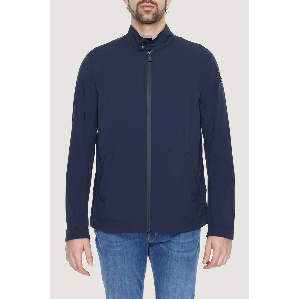 Suns Blue Nylon Full-Length Jacket - ClickThatClicks 