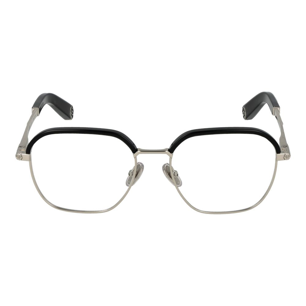 Philipp Plein Black Metal Glasses (Frames) - ClickThatClicks 